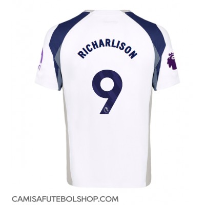 Camisa de time de futebol Tottenham Hotspur Richarlison #9 Replicas 1º Equipamento 2025-26 Manga Curta Camisa de time de futebol Tottenham Hotspur Richarlison #9 Replicas 1º Equipamento 2025-26 Manga Curta